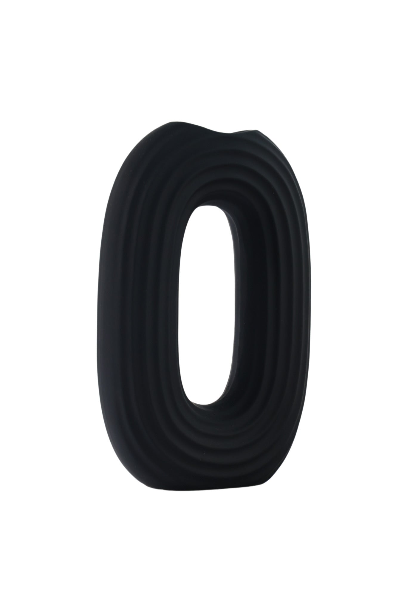 Small Square Ribbed Decorative Vase