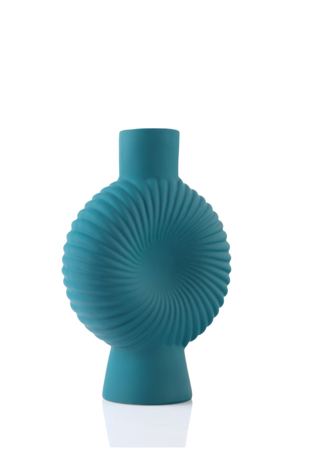 Large Shell-Textured Decorative Vase