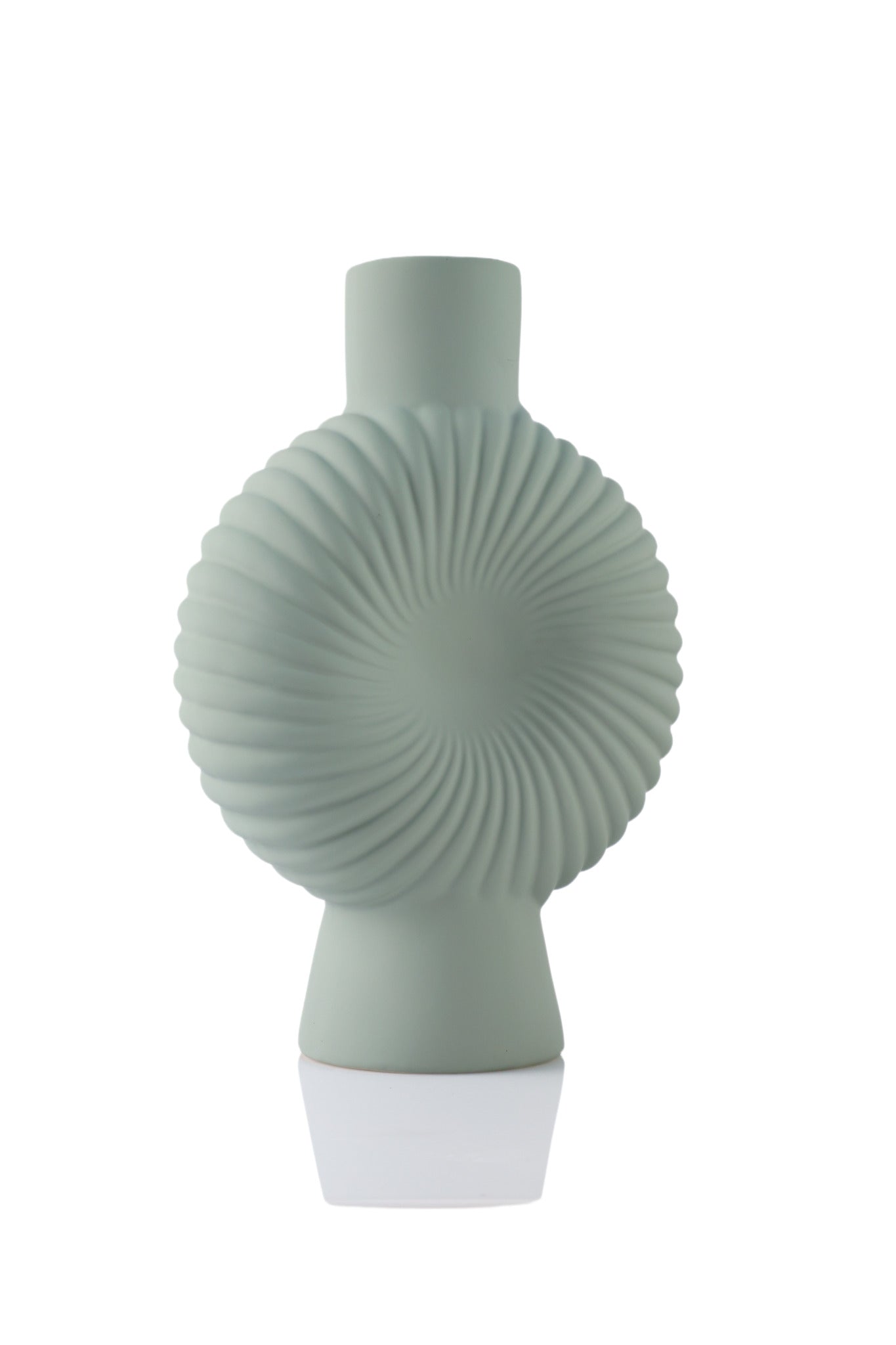 Large Shell-Textured Decorative Vase