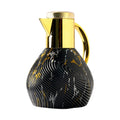 Vacuum Jug Flask 1.0L with Push-Button Pour, Dark Swirl